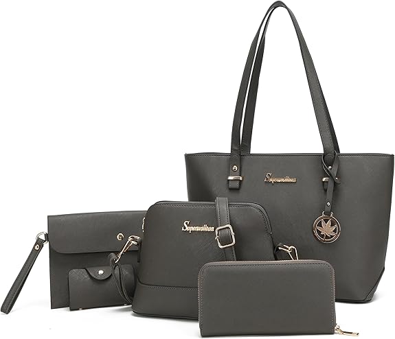 Soperwillton 5-Piece Tote Handbag Set